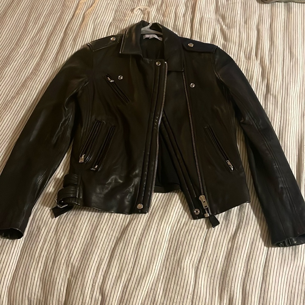 IRO Black Leather Jacket